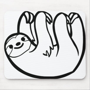 sloth - Sloth grappig Muismat