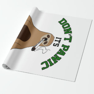 Sloth Smoking Weed Sloth Cadeaupapier