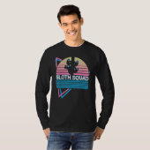 Sloth Squad Sloth Squad Sloth Lover Retro T-shirt (Voorkant volledig)