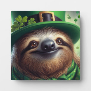 Sloth St Paddys Dag Fotoplaat