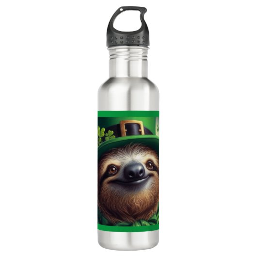 Sloth St Paddys Dag Waterfles (Voorkant)