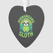 Sloth St Patricks Day Sloth Shenanigans Cute Anima (devant)