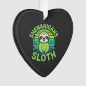 Sloth St Patricks Day Sloth Shenanigans Cute Anima (devant)