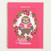 Sloth Super mignonne Girl | Nom modifiable (Devant)