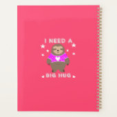 Sloth Super mignonne Girl  | Nom modifiable (Dos)