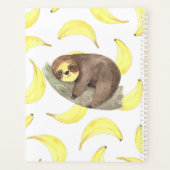 Sloth sur une branche Bananes Nom animal (Dos)