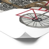 sloth surf bike poster (Coin)