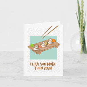 Sloth Sushi Jubileum Kaart