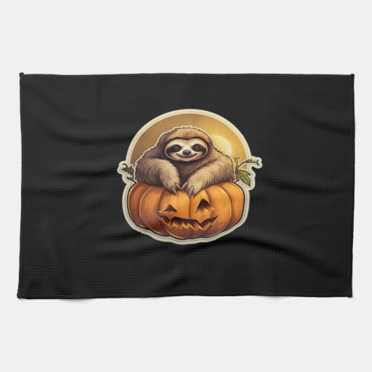 Sloth themed halloween Classic T-Shirt_1 Theedoek (Horizontaal)