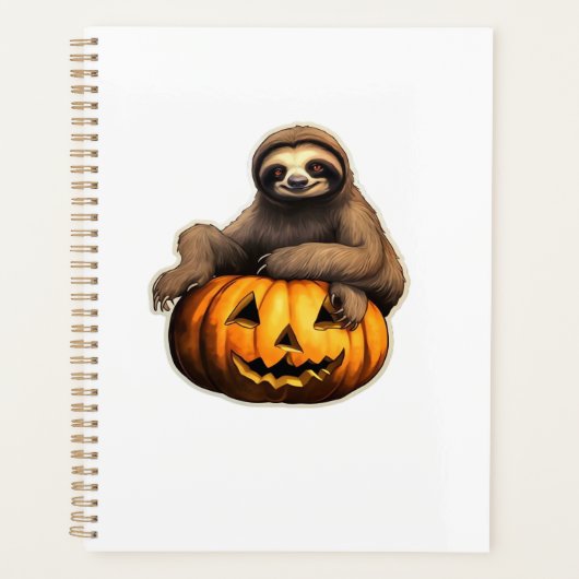 Sloth themed halloween Oversized T-Shirt Planner (Voorkant)