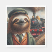 Sloth Train Engineer Servet (Voorkant)