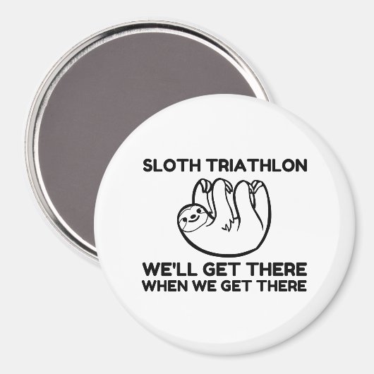 SLOTH TRIATHLON MAGNEET (Voorkant / Achterkant)