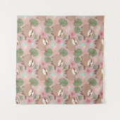 Sloth Tropical Dream Wandkleed (Voorkant (horizontaal))