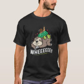 Sloth Turtle Snail Happy of Cheerful T-shirt (Voorkant)