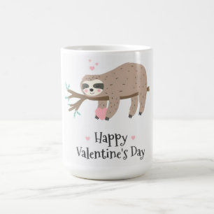 Sloth Valentine`s Day Mug
