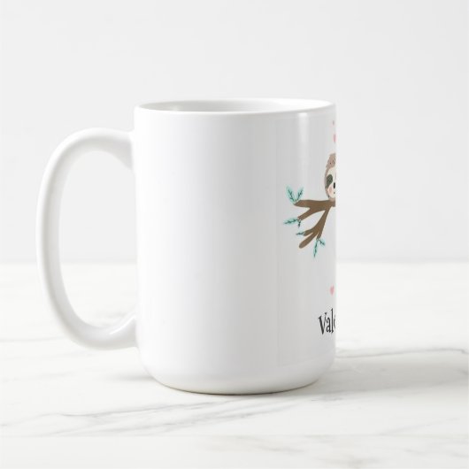 Sloth Valentine`s Day Mug (Gauche)