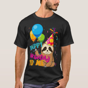 Sloth Verjaardag Schattige Jongens Meisjes Kinder T-shirt