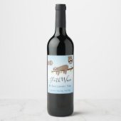 Sloth Wine wordt elk jaar grappig. Wijn Etiket (Voorkant)