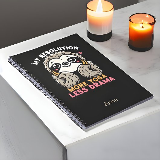 Sloth Yoga Carnet - Plus de Yoga moins de drame