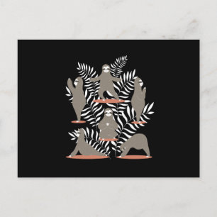 Sloth Yoga Funny Sloth Briefkaart