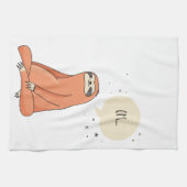 Sloth Yoga Funny Sloth Lover Theedoek (Horizontaal)