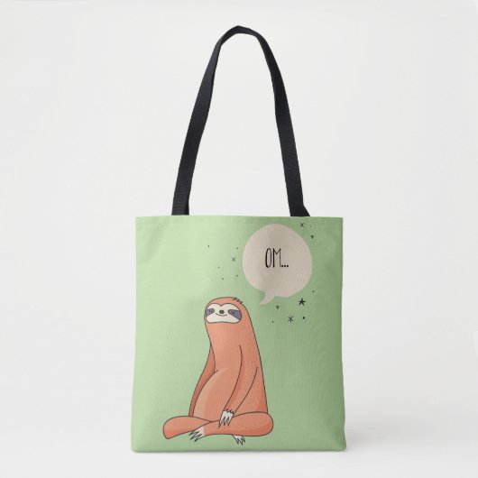 Sloth Yoga Funny Sloth Lover Tote Bag (Voorkant)
