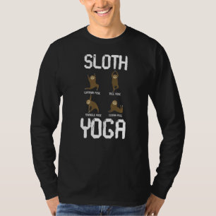 Sloth Yoga voor Vrouwen Mannen Kinder Leuke Dieren T-shirt