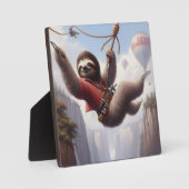 Sloth Ziplining Fotoplaat (Voorkant)
