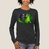Slothess & Her Heart-Scaled Support Dragon Tri-Blend Shirt (Voorkant)