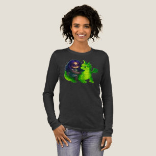 Slothess & Her Heart-Scaled Support Dragon Tri-Blend Shirt