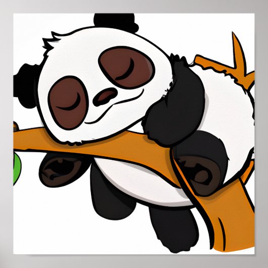 Slothful Panda Poster (Voorkant)