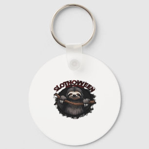 Slothoween Chill and Thrill - Creepy Sloth Classic Sleutelhanger