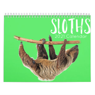 Sloths 2021 calendrier drôle & mignon paresse