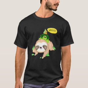 Slotschildpad Funny Slow Lazy Dierenvriend Gi T-shirt