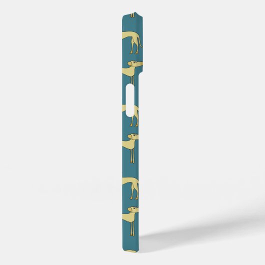 Sloughi Dog Pattern Case-Mate iPhone Case (Achterkant / Rechts)