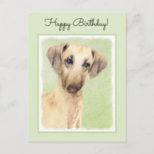 Sloughis Painting - Cute Original Dog Art Briefkaart