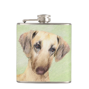 Sloughis Painting - Cute Original Dog Art Heupfles