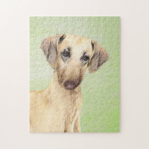 Sloughis Painting - Cute Original Dog Art Legpuzzel