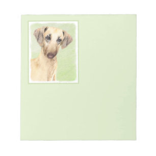 Sloughis Painting - Cute Original Dog Art Notitieblok