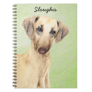 Sloughis Painting - Cute Original Dog Art Notitieboek