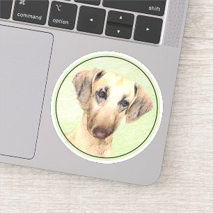 Sloughis Painting - Cute Original Dog Art Sticker