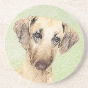 Sloughis Painting - Cute Original Dog Art Zandsteen Onderzetter