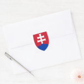 Slovakia Coat of Arms Vierkante Sticker (Envelop)