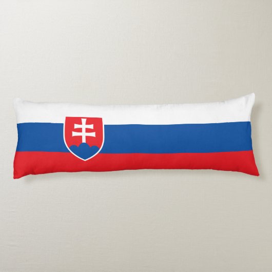 Slovakia Flag Lichaamskussen (Achterkant)