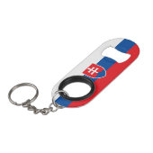 Slovakia Flag Mini Flessenopener (Voorkant Gekanteld)