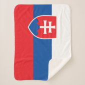 Slovakia Flag Sherpa Deken (Voorkant)
