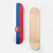 Slovakia Flag Skateboard (Voorkant)