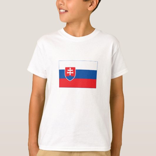 Slovakia Flag T-shirt (Voorkant)