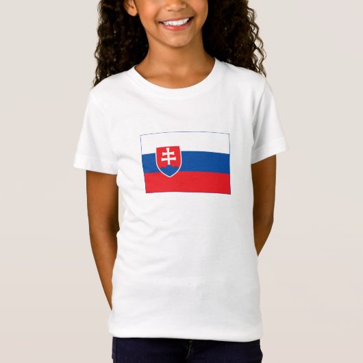 Slovakia Flag T-shirt (Voorkant)