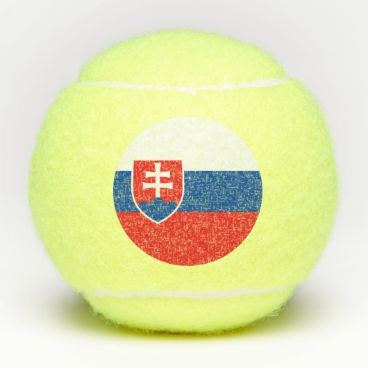 Slovakia Flag Tennisballen (Voorkant)